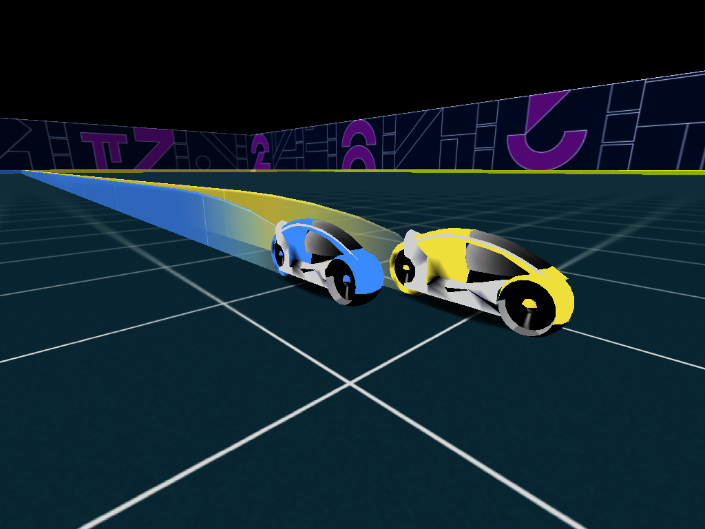 screenshot of tron game